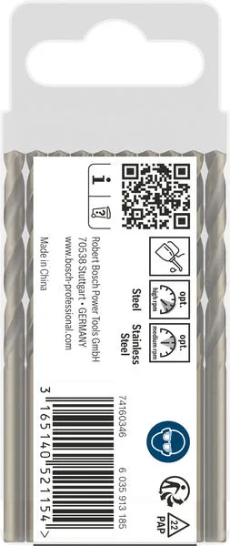 PRO Stainless Steel HSS-Co burgija za metal 4×43×75 mm, 10 kom 2608585880