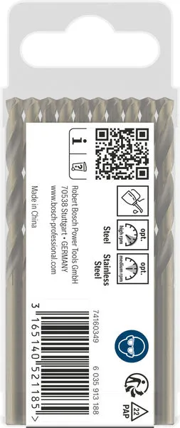 PRO Stainless Steel HSS-Co burgija za metal 4,5×47×80 mm, 10 kom 2608585883