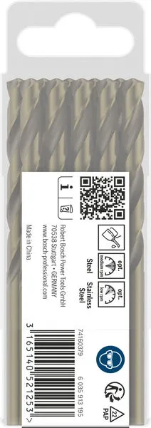 PRO Stainless Steel HSS-Co burgija za metal 6,5×63×101 mm, 10 kom 2608585890
