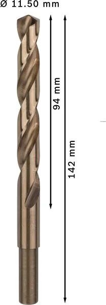 PRO Stainless Steel HSS-Co burgija za metal 11,5×94×142 mm, 5 kom 2608585902