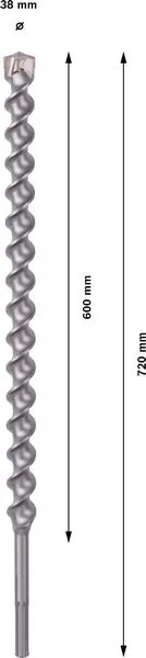 PRO SDS max-7 burgija 38×600×720 mm 2608586801