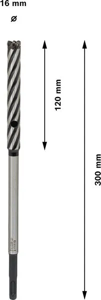 PRO SDS plus Rebar Cutter burgija za sečenje armature 16×120×300 mm 2608586994