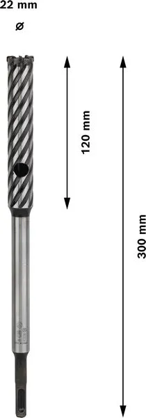 PRO SDS plus Rebar Cutter burgija za sečenje armature 22×120×300 mm 2608586997