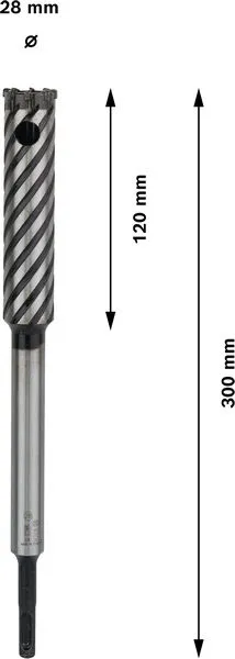 PRO SDS plus Rebar Cutter burgija za sečenje armature 28×120×300 mm 2608586999