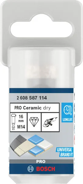 PRO Ceramic Dijamantska kruna za suvo bušenje 16 x30 x 14 mm 2608587114