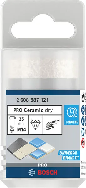 PRO Ceramic Dijamantska kruna za suvo bušenje 35×35×14 mm 2608587121