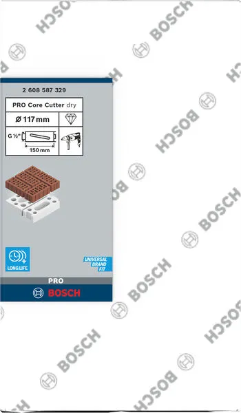 PRO Dijamantska kruna za suvo bušenje betona 117×150 mm, G 1/2 inča 2608587329