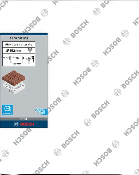 PRO Core Cutter dry, 152×150 mm, G 1/2 inča 2608587333