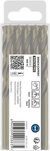 PRO Stainless Steel HSS-Co spiralna burgija, 7,8×75×117 mm, 10 kom. 2608588099