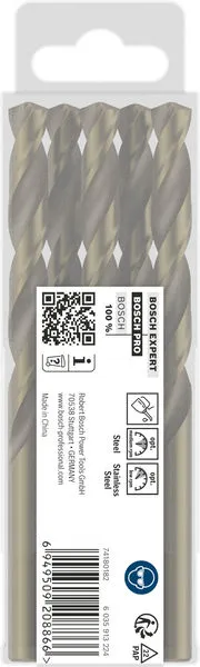 PRO Stainless Steel HSS-Co spiralna burgija, 9,8×87×133 mm, 5 kom. 2608588102