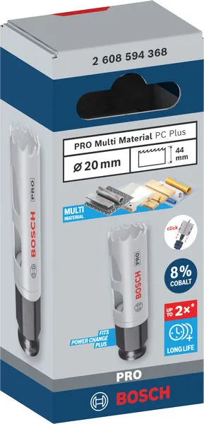 PRO Multi Material PC Plus testera za otvore, 20 mm 2608594368