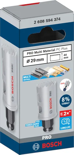 PRO Multi Material PC Plus testera za otvore, 29 mm 2608594374