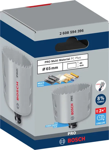PRO Multi Material PC Plus testera za otvore, 65 mm 2608594396