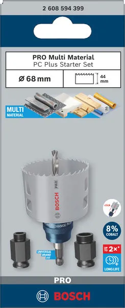 PRO Multi Material PC Plus početni komplet, 68 mm, 5 kom. 2608594399