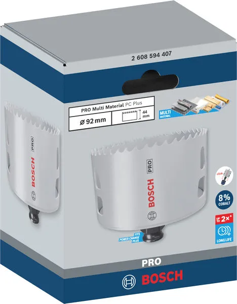 PRO Multi Material PC Plus testera za otvore, 92 mm 2608594407