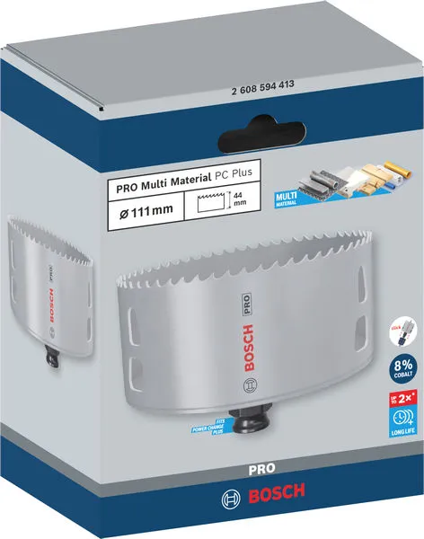 PRO Multi Material PC Plus testera za otvore, 111 mm 2608594413