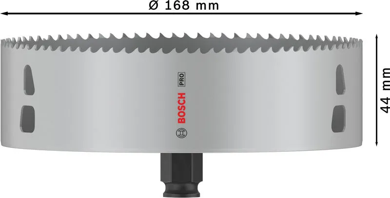 PRO Multi Material PC Plus testera za otvore, 168 mm 2608594420