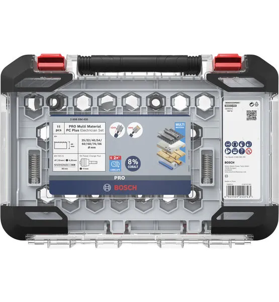 Set PRO Multi Material PC Plus testera za otvore, 11 kom. 2608594430