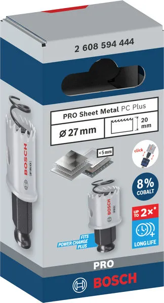 PRO Sheet Metal PC Plus testera za otvore, 27 mm 2608594444