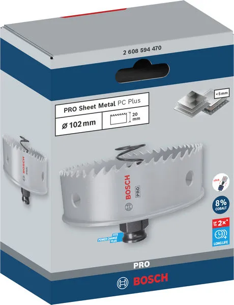 PRO Sheet Metal PC Plus testera za otvore, 102 mm 2608594470