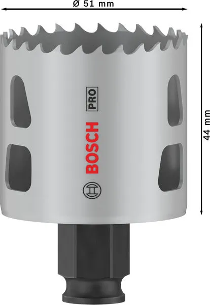 PRO Multi Material PC Plus testera za otvore, 51 mm, 24 kom. 2608594483