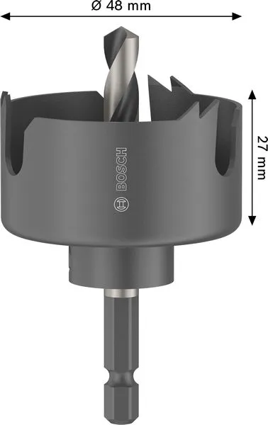 Testera za otvore sa držačem za drvo i gips, 48×27 mm 2608594493