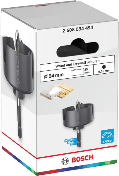 Testera za otvore sa držačem za drvo i gips, 54×27 mm 2608594494