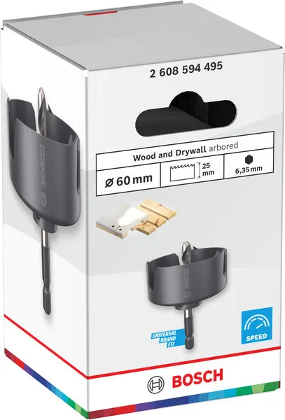 Testera za otvore sa držačem za drvo i gips, 60×27 mm 2608594495