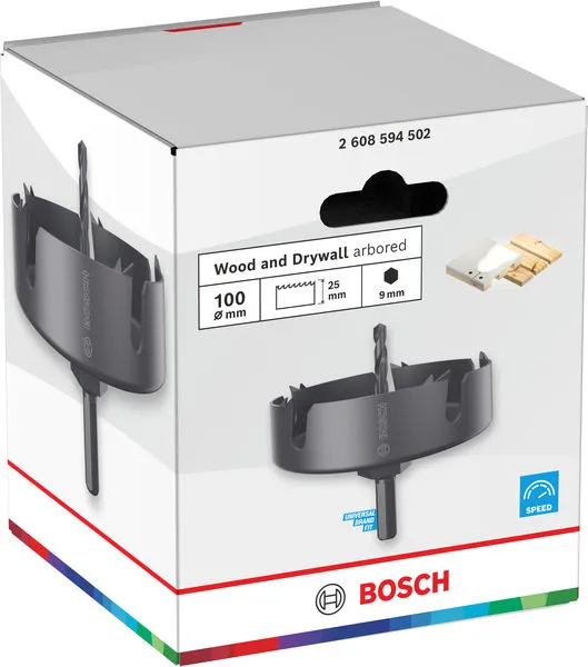 Testera za otvore sa držačem za drvo i gips, 100×27 mm 2608594502