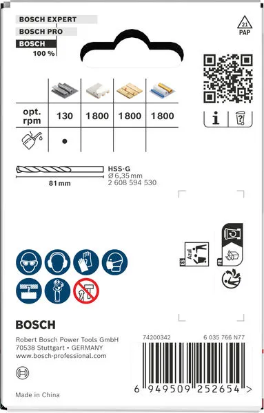 Multi Material testera za otvore sa držačem, 67×40 mm 2608594524
