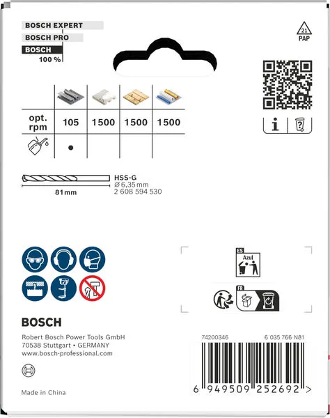 Multi Material testera za otvore sa držačem, 83×40 mm 2608594528