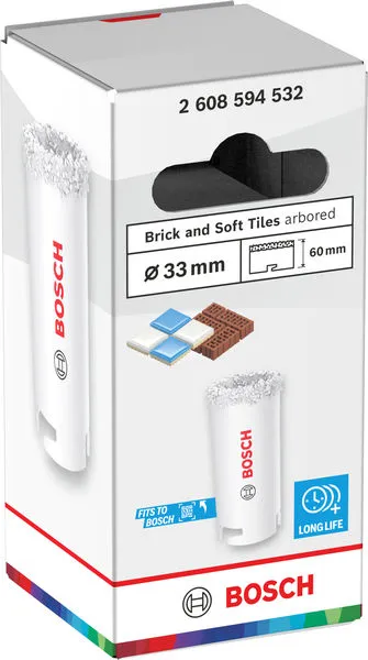 Testera za otvore sa držačem za cigle i meke pločice, 33×60 mm 2608594532