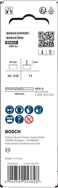 Držač i vodeća burgija za testeru za otvore, 32–210×44 mm 2608594619