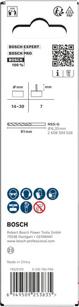 Držač i vodeća burgija za testeru za otvore, 14–30×44 mm 2608594620
