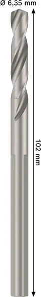 Vodeća burgija za standardni držač, HSS-G, 6,35×44 mm 2608594625