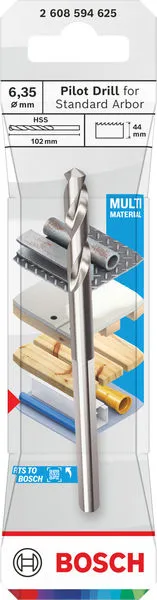 Vodeća burgija za standardni držač, HSS-G, 6,35×44 mm 2608594625