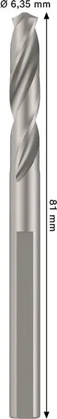 Vodeća burgija za standardni držač, HSS-G, 6,35×44 mm 2608594626