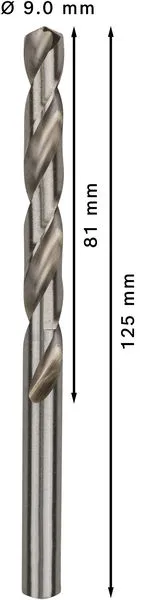 PRO Metal HSS-G burgija za metal 9×81×125 mm, 5 kom 2608595075