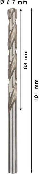 PRO Metal HSS-G burgija za metal 6,7×63×101 mm, 10 kom 2608595336