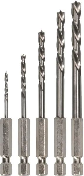 Set PRO Wood HSS spiralnih burgija za drvo 5 kom 2608595525