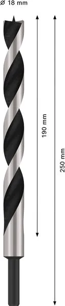 PRO Wood spiralna burgija za drvo 18×190×250 mm 2608597193