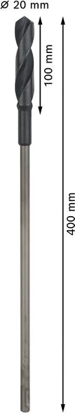 PRO Wood HSS Installation burgija, 20×100×400 mm, SDS plus 2608597410
