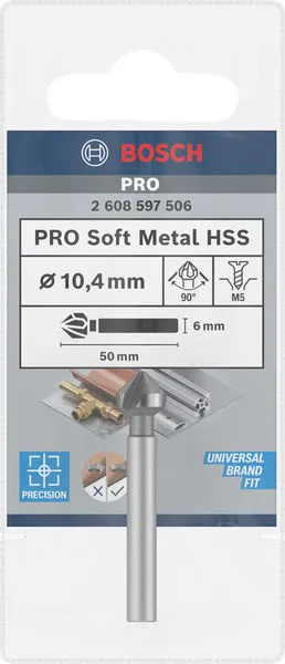 PRO Soft Metal HSS upuštač 10,4×50 mm, M5 2608597506