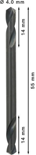 PRO Metal HSS-G dvostrana spiralna burgija 4×14×55 mm, 10 kom 2608597588