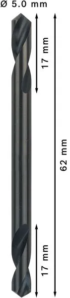 PRO Metal HSS-G dvostrana spiralna burgija 5×17×62 mm, 10 kom 2608597594