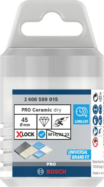 PRO Ceramic dry Core Cutter, 45×35 mm, X-Lock 2608599015