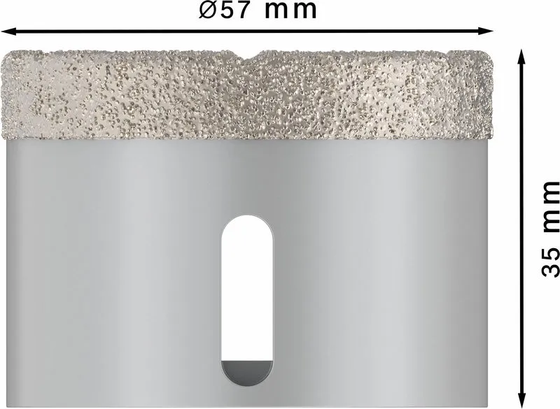 PRO Ceramic dijamantska kruna za suvo bušenje 57×35 mm, X-Lock 2608599018
