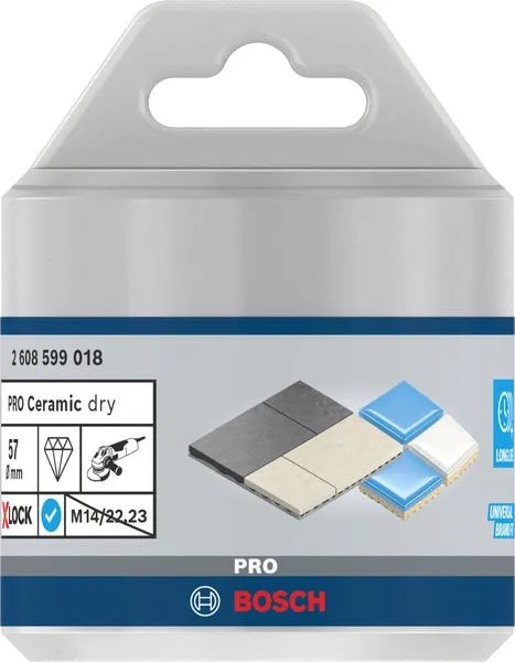 PRO Ceramic dijamantska kruna za suvo bušenje 57×35 mm, X-Lock 2608599018