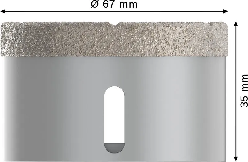 PRO Ceramic dijamantska kruna za suvo bušenje 67×35 mm, X-Lock 2608599021