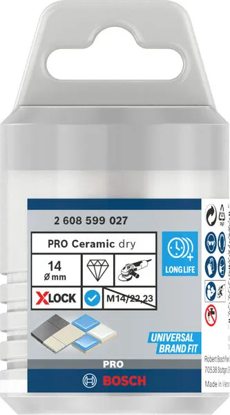 PRO Ceramic dry Core Cutter, 14×30 mm, X-Lock 2608599027